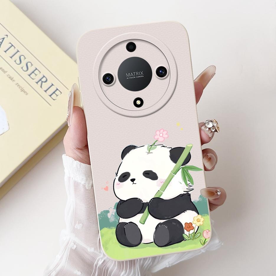 For Honor X9b Case Magic6 Lite ALI-NX3 Cute Panda Cartoon Cover Shockproof Phone Case For Honor Magic 6 Lite HonorX9b Soft Shell