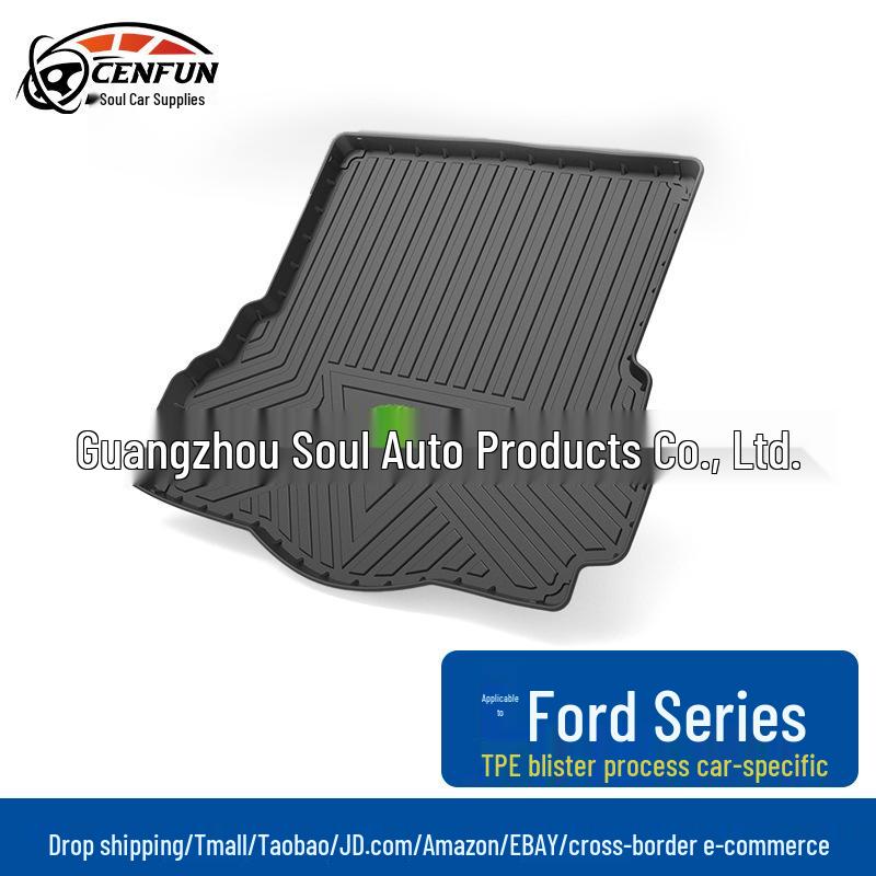 

Водонепроницаемый коврик в багажник Ford Edge Mondeo Fiesta Ecosport Kuga Escape TPE Escape Trunk Mat [20-Now]