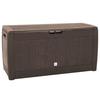 VidaXL Garden Storage Box Brown 119x48x60 Cm Polypropylene 152196
