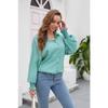 Spring and Autumn Women's Shirt Insert Sleeve Tencel Top Soft Solid Color Loose Plus Size Blouse