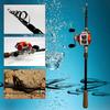 Casting Fishing Rod and Reel Carbon 1.8M-2.7M Telescopic Fishing Rod with 11BB Baitcasting Reel Kits