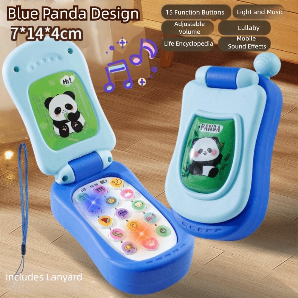 Flip Cover Simulation Flip Phone Voice Toy Music Phone Toy  Children's Day Gifts