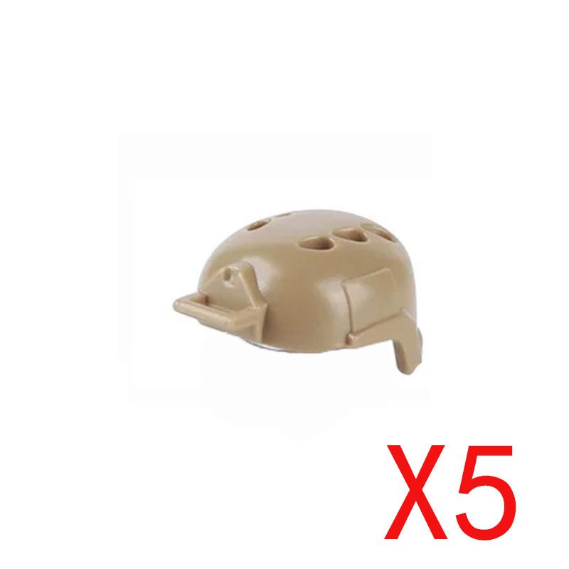Military Building Accessories Mini Brick Camouflage   Hat Tactical Helmet Peaked Cap Backpack Radio Toy Gift DIY K040