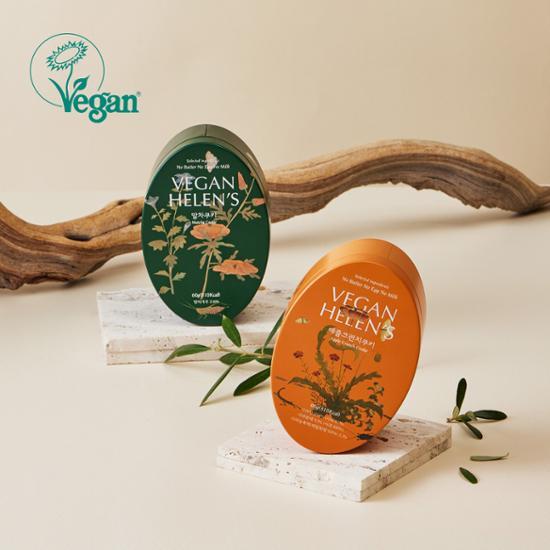 Helen s Cookie Vegan Art Cookies 60g 2-piece set, choose 1 of 2 types, Korean snacks Apple Crunch & Matcha Set