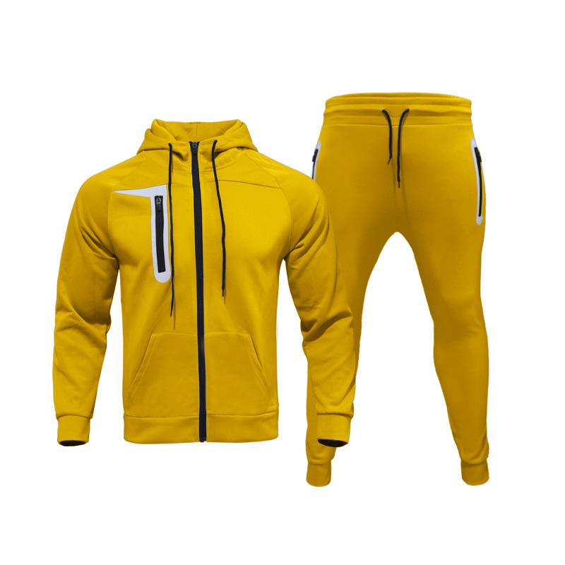 Buy Men's Casual Tracksuit Set Long Sleeve FullZip Running Jogging Athletic Sweat Suit at