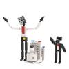 Hot Game Skibidi Toilet Vs Surveillant Building Blocks Abs Plastic, Toilet Man And Surveillant Designs, 100-200 Pieces
