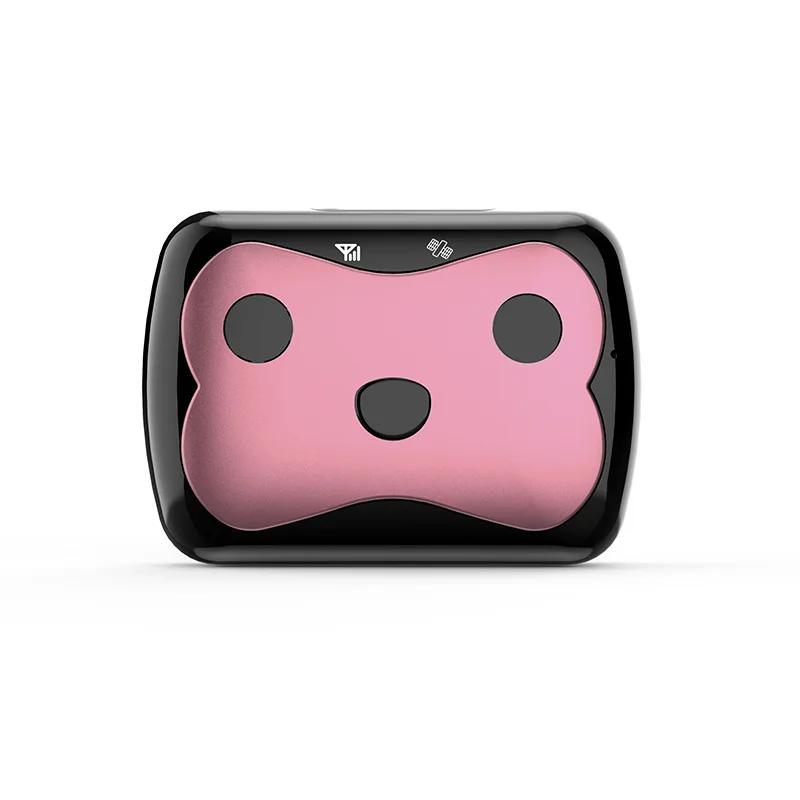 

4G GPS трекер для домашних животных для собак и кошек - Модный водонепроницаемый ошейник с определением местоположения в реальном времени и оповещениями о потере (Рейтинг IP67) standard розовый