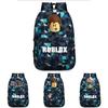 Zaino Roblox alla moda per bambini con un vivace motivo a cartoni animati e grande capacità