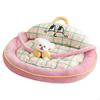 Pet Bed, Snug Dog and Cat FourSeason Comfort, Sofa for Small Midsized Animals Pink 90*70cm