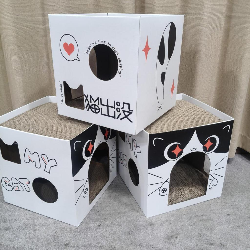 Yao Artisan Corrugated Cardboard Cat Bed & Scratcher