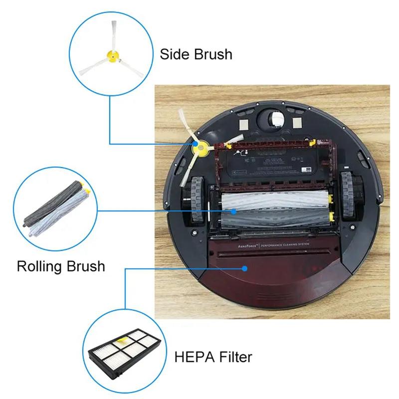 Pro díly Irobot Roomba 860 865 866 870 871 980 960 966 981 Vysavač Kartáč Cyklon Hepa Filtr