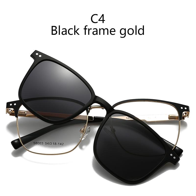 1/3 IN 1 Magnetic Sleeve Glasses High Appearance Level Versatile Myopia Glasses Frame Two-In-One Driving Sunglasses