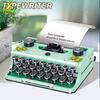 Non-Toxic Simulation Retro Typewriter Micro Building Blocks Mini Moc Bricks Model Constrution Children Toys For Kids Aldult