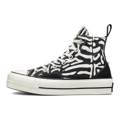 Chuck Taylor All Star Lift Platform High Animal Mix Women Sneakers Black Egret A03713C