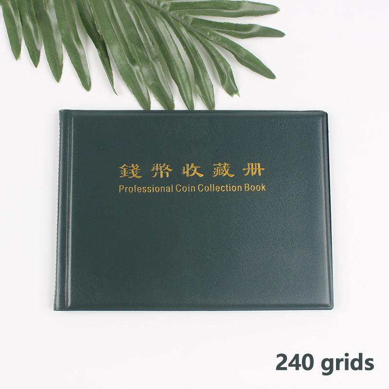 

Альбом на 240 карманов для коллекционирования монет, альбом для украшения дома, держатели для альбомов с монетами, коллекционная книга-скрапбукинг зелёный