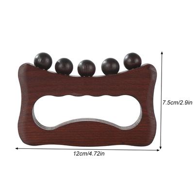 1 Pièce Outil Gua Sha en Bois 6-en-1 Multifonctionnel Pour Visage Corps Drainage Lymphatique Cellulite Massage