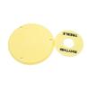 1Ply Black/Yellow Electric Guitar Pickguard Pick Guard Scratch Plate with Bracket and Screws for LP Style Guitar Parts
