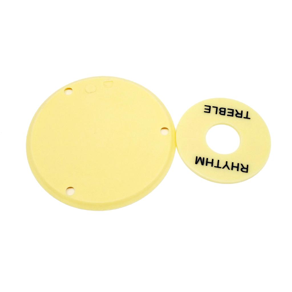 1Ply Black/Yellow Electric Guitar Pickguard Pick Guard Scratch Plate with Bracket and Screws for LP Style Guitar Parts