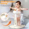Yousheng Baby Shower Rack with Anti-Slip Pad Adjustable Height Easy Installation Toddler Shower Support Duck Design Baby Bathtub Stand
