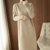 Women's Winter Thick Knit Knitwear Sweater To Knee Long Dress Streetwear Tops Pullovers For Women Elegant