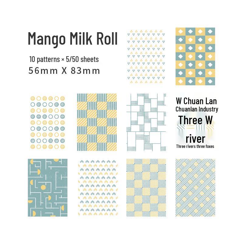 Yanji Literary Lace Plaid Memo Paper Set for DIY Journals and Backgrounds