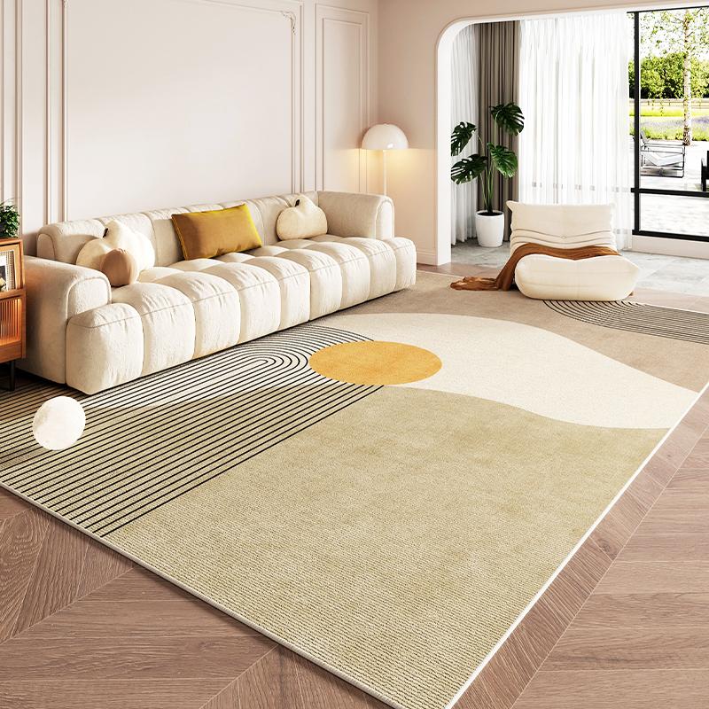 Modern Minimalist Living Room Carpets Light Luxury Sofa Coffee Table Rug Machine Washable Non-slip Carpet Bedroom Bedside Rugs