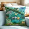 The Octonauts E-Expedition Pillow Case Square Double-Sided Sofa Cushion Cover Bedroom Bedside Pillow Gift