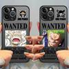 Funda Back Phone Cover Case for iPhone 17 Pro Max 14 Air 11 15 12 13 Mini XS XR 16 Plus 7 8 SE One Piece Luffy