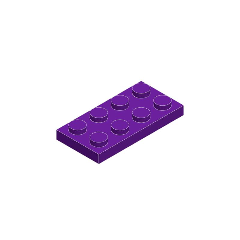 Non-Toxic 10Pcs 3020 2X4 Basic Building Blocks Moc Color Loose Parts Compatible With Brick Diy Children'S Toy Assembly Gift Box