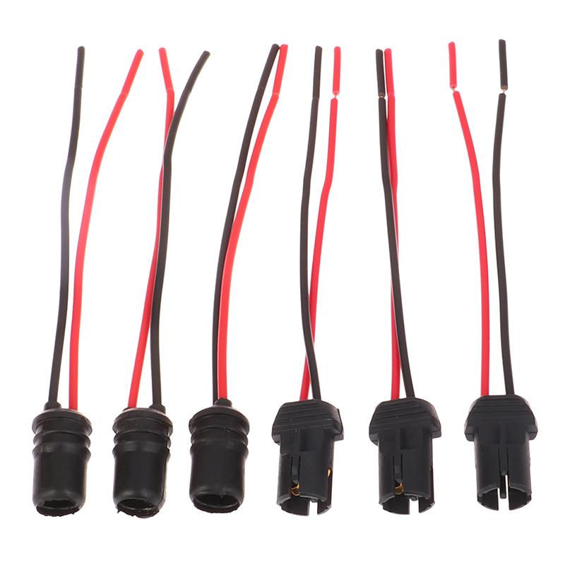 10pcs DC12V T10 W5W 194 168 Socket Marker Light Holder Connector Wire Bulb Harness Replacement Car Parts