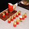 Zodiac Yuanmingyuan Beast Head Drinking Baijiu's Small Wine Glass Set Ceramic Household Chinese Wine Set Company Gifts