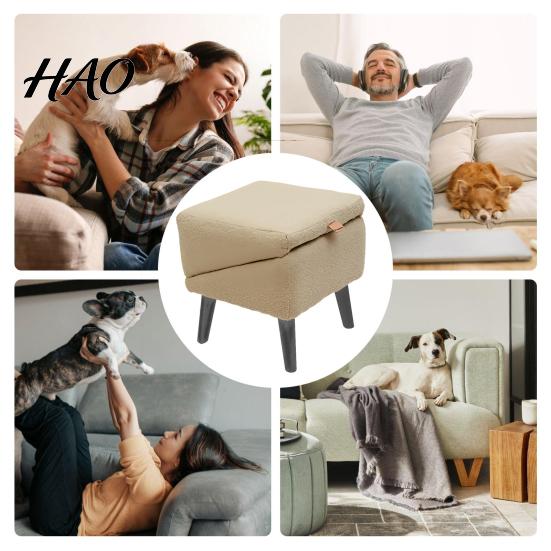 Reliable Support for Pets Dog Ramp Foldable All-in-One And Stool Bed Couch Comfortable Pet Bench 13.7" Multifunctional Chair with Small Medium