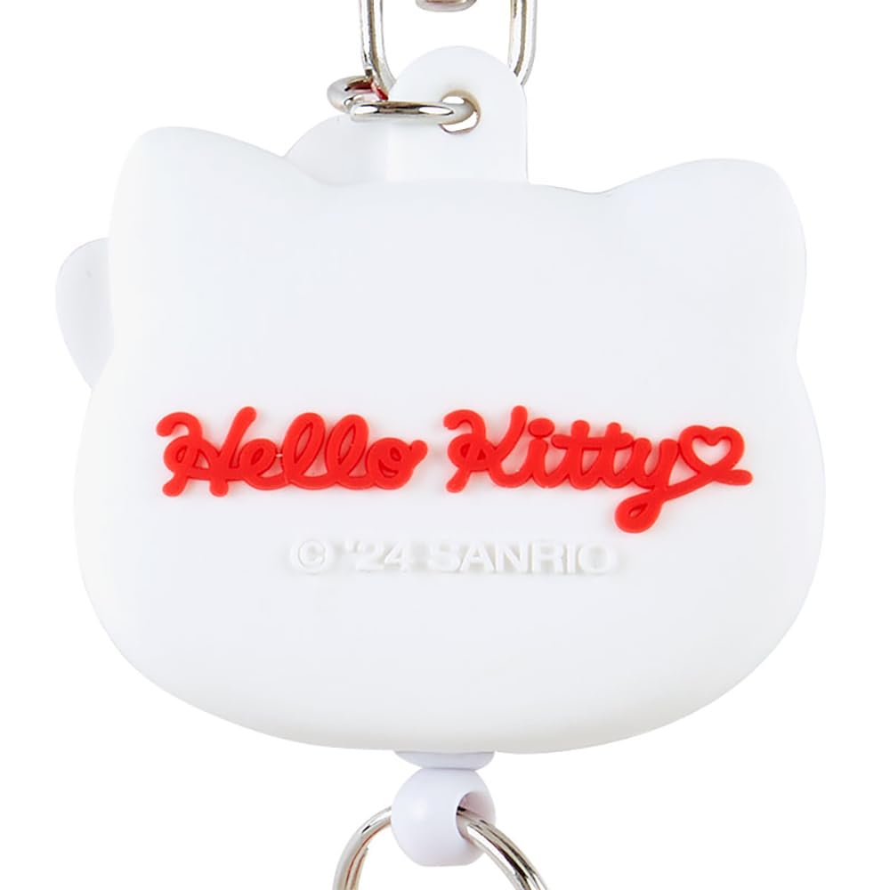 Sanrio Hello Kitty Retractable Keychain Key Mascot x x Character Item 168645 Face-Shaped (13 4.9 1.8 cm) No.