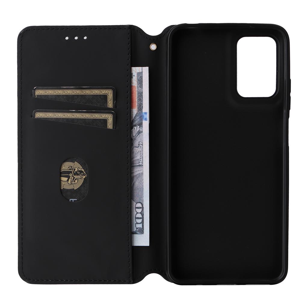 Dla Motorola Moto G05 4G/E15 4G Etui Portfelowe Skóra Wytłaczana w Romby Pokrowiec na Telefon