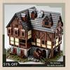 5098PCS Medieval Tavern House MOC Building Blocks Architecture DIY Assembly Creative Toy Collection Display Educational Gift