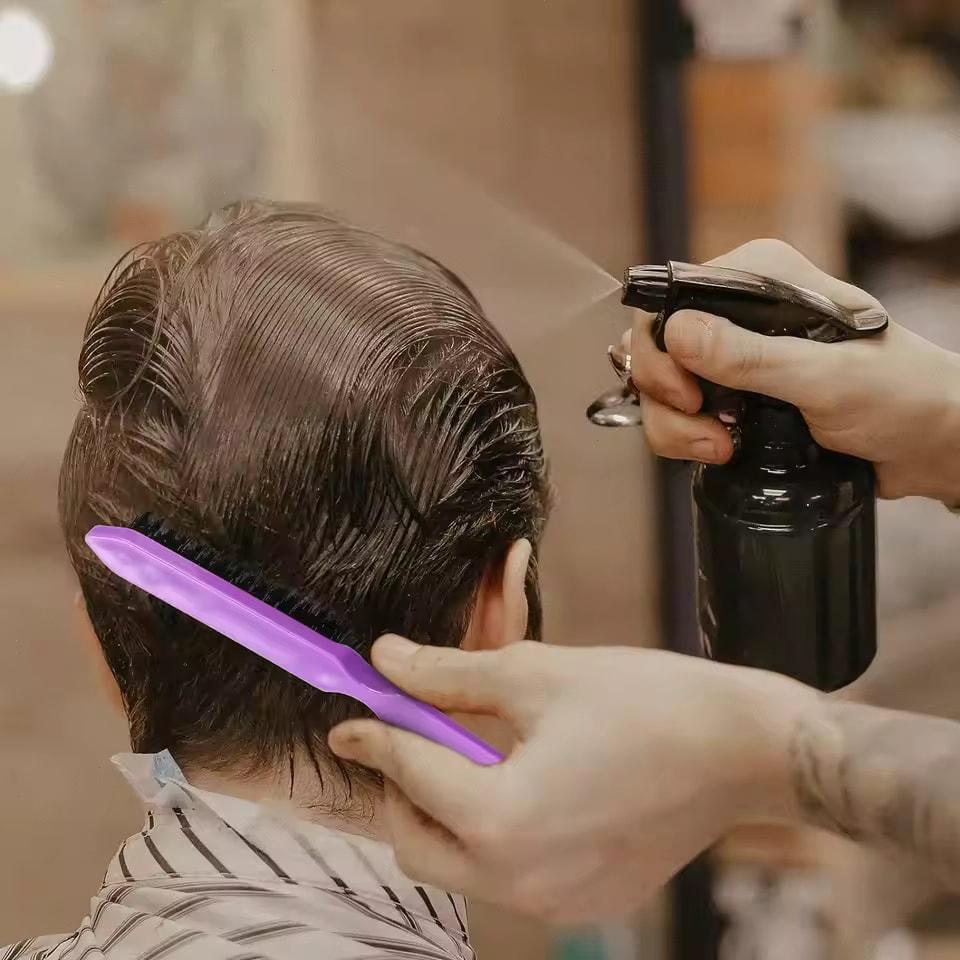 5/6 Pcs Comb Set Detangling Hair Brush Curly Hair Curved Rat Tail Comb Set Edge Hair Brush Curly Hair Brush Hair Salon Tools