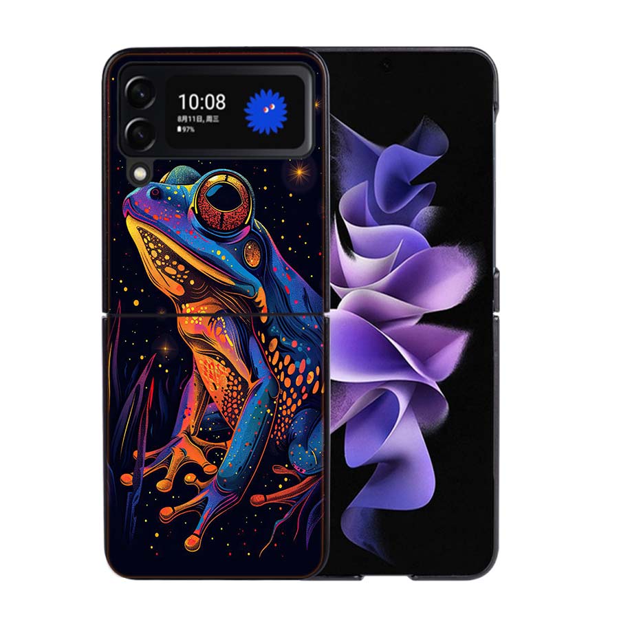 Why Are Frogs Important Phone Case For Samsung Z Flip 7 6 5G Galaxy Z Flip4 Z Flip5 Z Flip3 Coque Black Hard PC Shell Protective