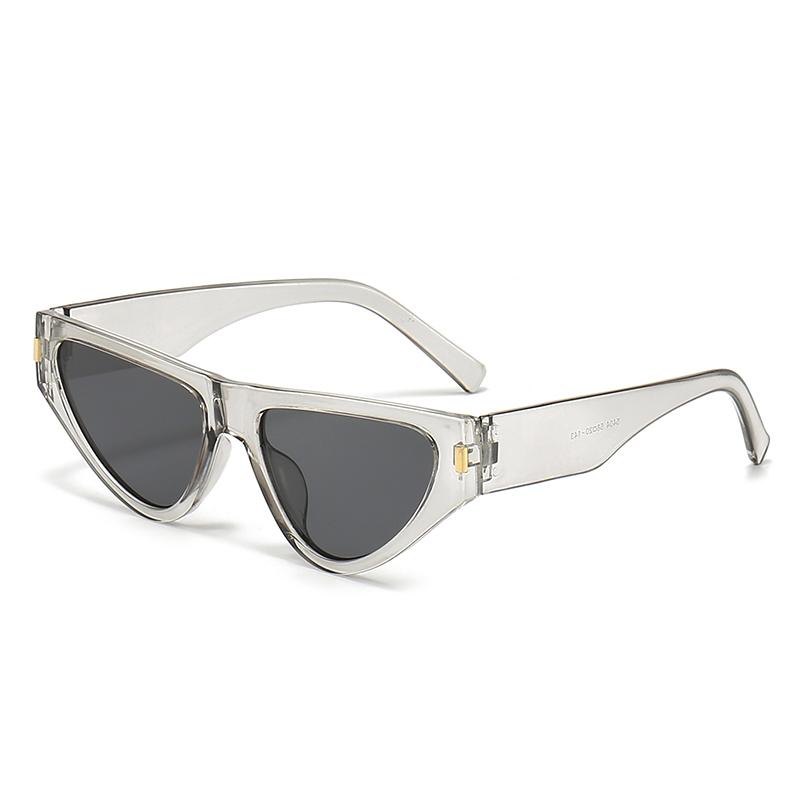 

Vintage Cat Eye Sunglasses Personalized Triangle Frame UV400 Protection, Unisex, Perfect For Clubbing Glasses 5404 сірий