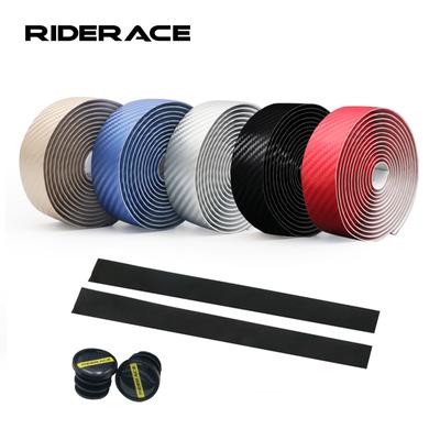 Nastro Manubrio Bici EVA PU Bici da Strada Nastro Manubrio Cinturino Antiscivolo Assorbimento Urti Ciclismo Avvolgente +2 Tappi Terminali Accessori