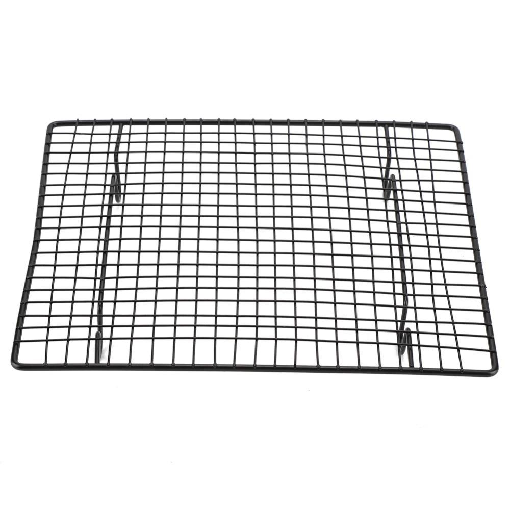 Non Stick Wire Baking Rack Rectangular Grill Tray Roasting Rack  Countertop Grilling Roasting чёрный