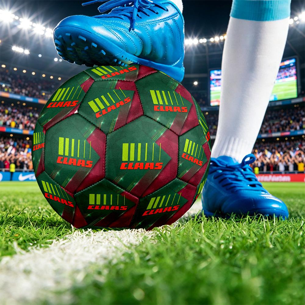 CLAAS Print Standard Size 5 Soccer Ball Durable Shock?Absorbing Ball For Training Match Outdoor Play