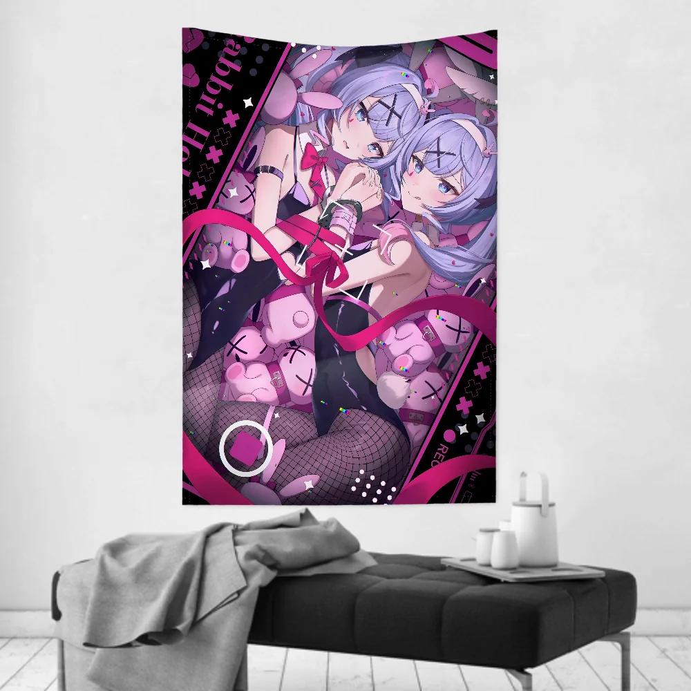 

1pc Anime Hatsune Bunny Girl Miku Tapestry Room Decor Wall Cloth Party Hanging Background Room Decor Baby Room Miku Tapestry 74x94cm(29x37in)