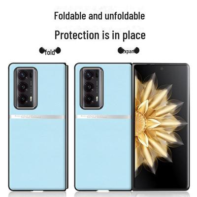 Schützende Schutzhülle aus flüssigem Leder mit Anti-Fall- und Anti-Fouling-Funktion für das Honor Magic V2-Telefon. Kann als ein Stück versendet werden.