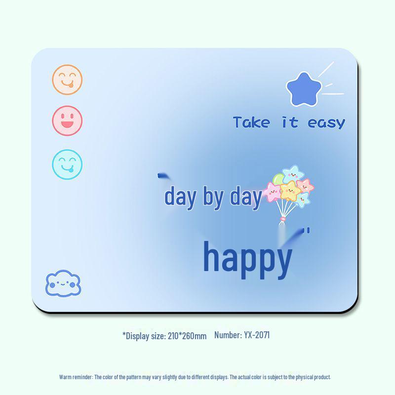Motivational Cute Cartoon Non-Slip Mouse Pad for Home Office Use
