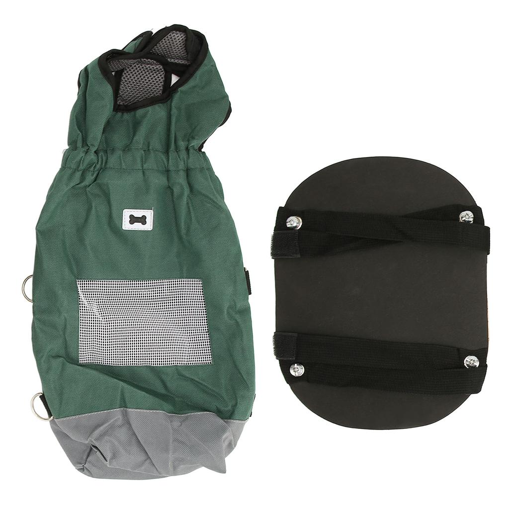 Dog Wheelchair Breathable Safe Chest Limbs Protection Rear Legs Pet Drag Bag Scooter for Paralyzed Pets L (Suitable for