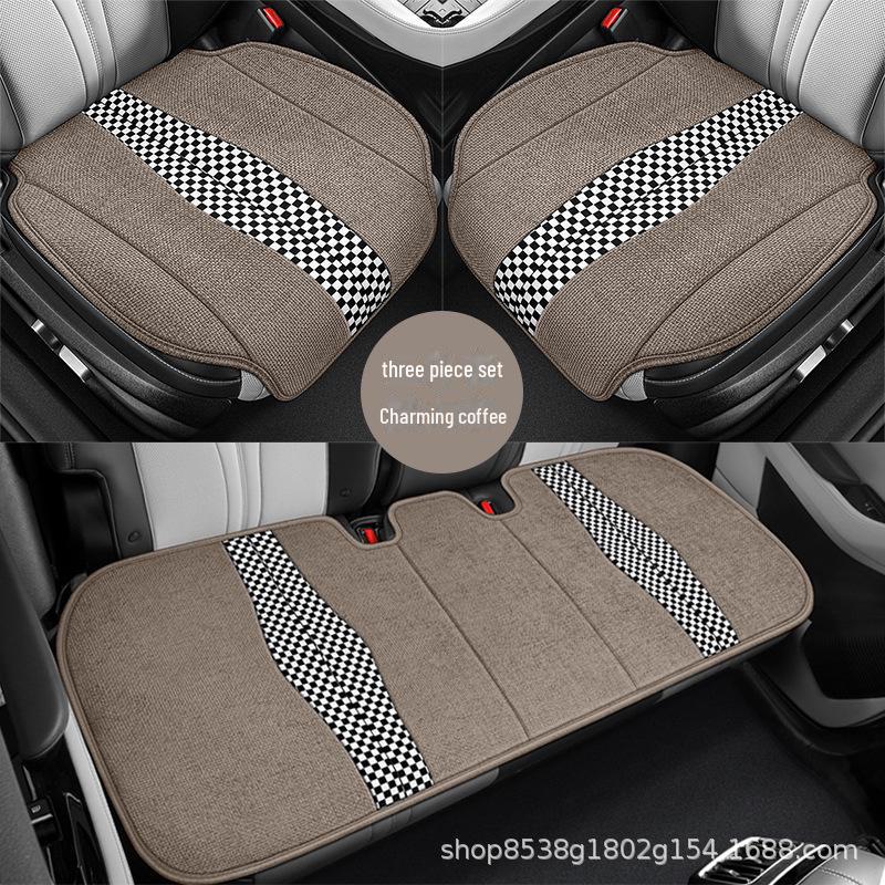 

Дышащий льняной чехол BYD Song Plusdmiev для всех сезонов полузакрытый чехол для автомобильного сиденья для мужчин и женщин Custom-fit