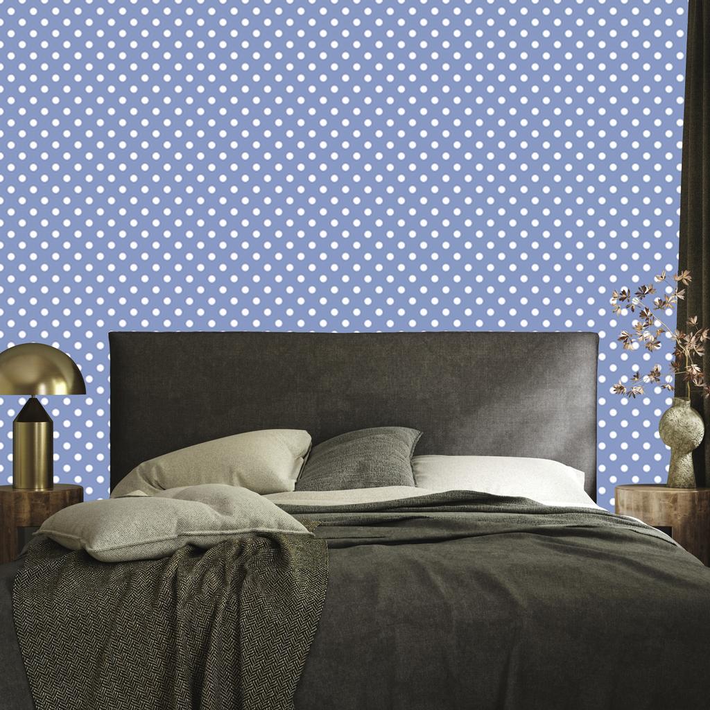 Blue Dots Wallpaper, Clear Detail for Living Room and Bedroom 50x1000