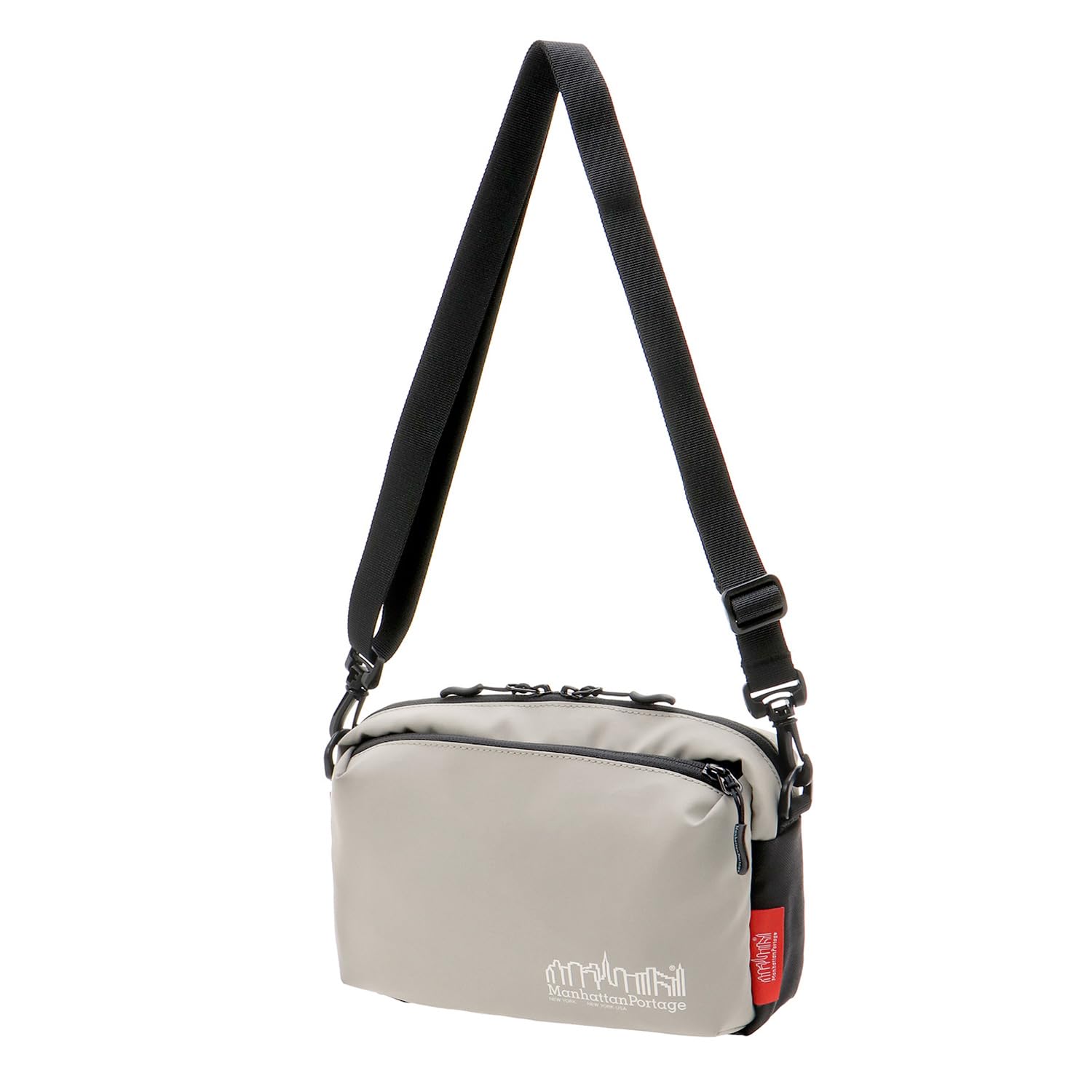 

Genuine Shoulder Bag MP1404L2VGL6 Jogger Bag VEG Leather 600D Hydrophobic Gray [Manhattan Portage] [Official] Ver.2 сірий колір