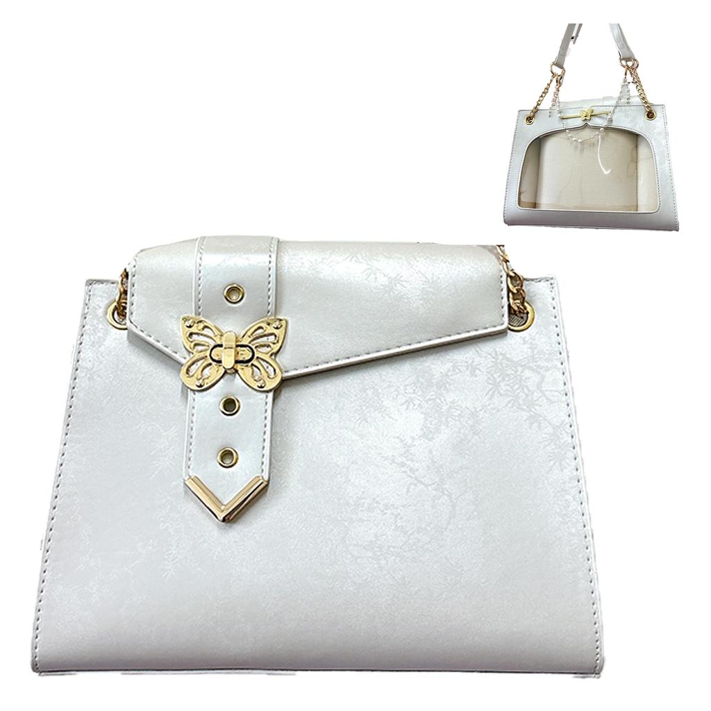 Ita Bag with Butterfly White [Ugou Xiaopu] Decoration, [Used]