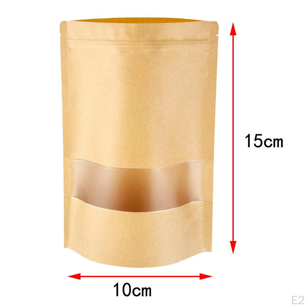 Kraft Paper Bags with Window for Food Storage